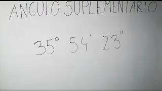 Cálculo del ángulo suplementario