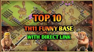 TOP 10 TH11 FUNNY BASE || WITH DIRECT LINK || தமிழ் CLASHER
