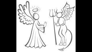 demonio vs &Aacute;ngel stik nodes animaci&oacute;n