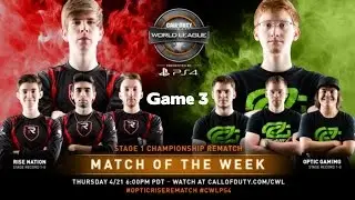 CWL Stage 2 Week 1 Match of the Week | Optic Gaming vs Rise Nation | Game 3 Uplink