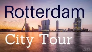 Rotterdam, The Netherlands (City Center Tour) walking and cycling .. GoPro