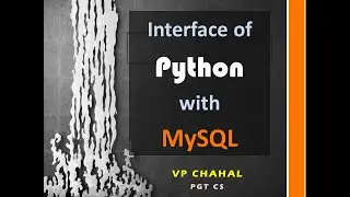 Interface of Python with MySQL Database