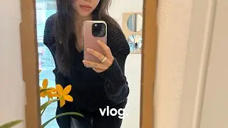 Vlog. 1인미용실 일하는 날/ 웨딩촬영 셀렉/ 휴일 일상_
