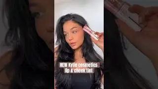 Trying Kylie Cosmetics LIP & CHEEK Tint👀🩷 You need this!! #youtubeshorts #newmakeup
