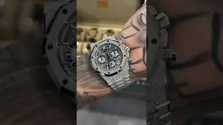 What&rsquo;s your thoughts on this big boy! Frosted White Gold Audemars Piguet 26239BC#royaloak#viral