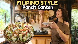 The Secret Behind The FILIPINO Long-Life Noodles !🇵🇭اكلة فلبينية تعني بالفلبين العمر الطويل