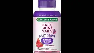 Nature's Bounty Optimal Solution Advanced Hair,Skin & Nails JellyBeans with Biotin,MixedFruit Flavor