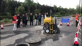 Remote 25hp Heavy Duty Concrete Cutting Machine Honda GX690 Engine