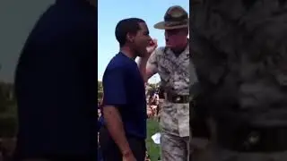 USMC Drill Instructor Teaches Poolee How to Scream #USMC #DI