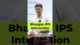 Bhargav IPS interaction| R.C.Reddy IAS Study Circle