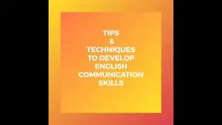 How to develop effective communication skills in English|#shorts