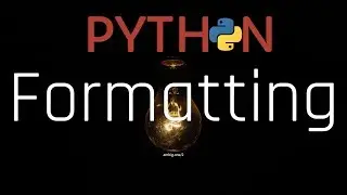 #Python - formatting [3.7]