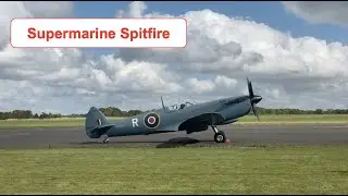 Supermarine Spitfire Start Up + Take Off | PL965 | Leicester Airport