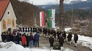 Ehrensalve der Sch&uuml;tzenkompanie Ehrenburg bei der Andreas-Hofer-Feier in Ehrenburg - 2021