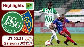 Highlights: FC St.Gallen vs FC Basel (27.02.21)