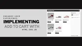 How to Create Add to Cart Feature Using HTML, CSS, JS