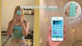organizando meu celular novo *iPhone 8 com iOS 16