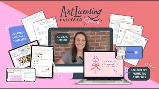 Art Licensing Unlocked Masterclass Course with Krissy Mast - Enrollment opens on 9/9