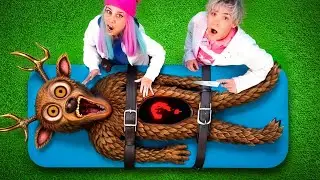 ¿QUÉ HAY DENTRO? ¡CORTAMOS A DEER MONSTER A LAS 3 DE LA MAÑANA!!!