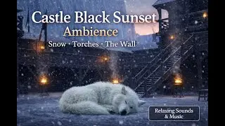 Castle Black Winter Ambience ❄️ Relaxing Medieval Music & Sounds #gameofthrones #relaxation #cozy