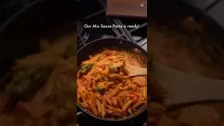 Mix sauce pasta 😋 | Vegetable Loaded Pasta #shorts #recipe #streetfood #trending #pasta