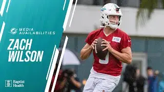 Zach Wilson meets with the media | Miami Dolphins