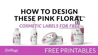 Create These Free Pink Floral Printable Cosmetic Labels