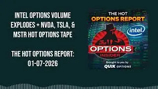 Intel Options Volume Explodes + NVDA, TSLA, & MSTR Hot Options Tape