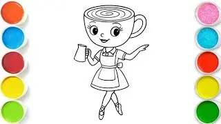 Ballerina Cappuccina Drawing, Painting & Coloring For Kids and Toddlers_ Child Art