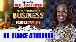 Spiritual Bidding For Dominion in the Market Place || Dr. Eunice Adubango