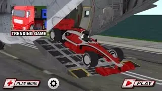 Formula racing car cargo plane