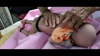 New born baby oil massage 🧿🧿