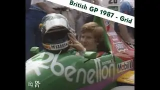 F1 1987 British GP - Grid (Original Audio)