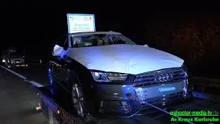 AUDI - Neuwagen fallen vom Autotransporter | Hoher Sachschaden | BERGUNG DER FAHRZEUGE - [E]