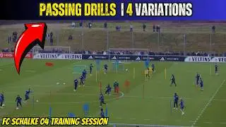 🎯🔰FC Schalke 04 Training Session / 4 Passing Warm Up Drills