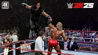 SID JUSTICE VS UNDERTAKER WCW WORLD HEAVYWEIGHT CHAMPIONSHIP MATCH GAMEPLAY | WWE 2K25