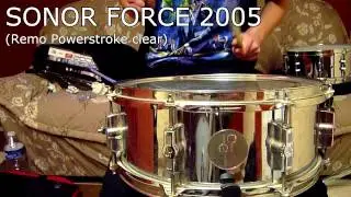 Comparatif Sonor Force Snare Drum Vs Sonor Ascent Snare Drum
