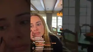 Adele easy on me snippet - adele instagram live #shorts #live