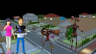 Yuta  Mio Panik Pasukan Anomali  Siren Head Menyerang Di Kota Sakura | Sakura School Simulator