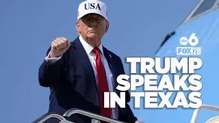 Trump speaks in Texas after touring flood aftermath