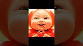 Adorable Tomato Baby Devours Juicy Strawberry! 🍅🍓 #Cute #Shorts