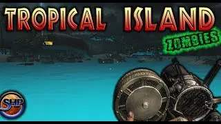 Tropical Island Zombies - Round 50 with Ending - Bo3 Custom Zombie Gameplay