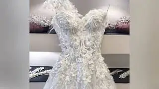 Sweetheart Lace Applique Long Prom Dress, Off White Evening Dress OKE25