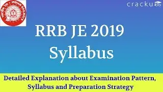 RRB JE Syllabus 2019 | Complete Details