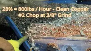 Copper Granulating - #2 Chop 3/8 Inch Grind
