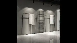 Clothing store display stand wall frame floor-standing hanger display shelf
