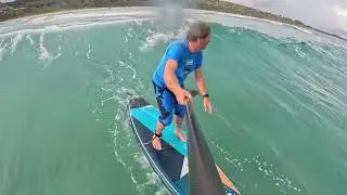 Supping Cylinder , Still waiting for the bigger swell . Sup & surfing