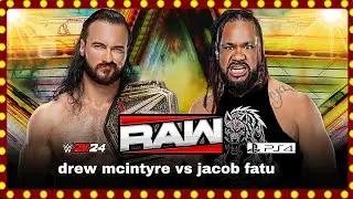 drew mcintyre vs jacob fatu full match 15 jan 2026 wwe raw netflix