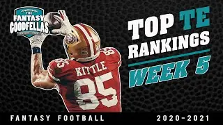 Top 15 TE Rankings Week 5 - 2020 Fantasy Football