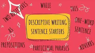 DESCRIPTIVE WRITING SENTENCE STARTERS 🌟